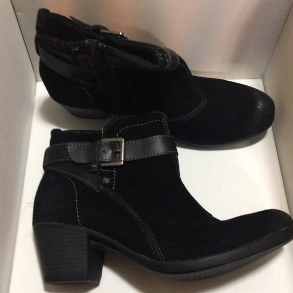 Earth Origins Kaia Black Suede Boots 9.5w - Picture 2 of 5